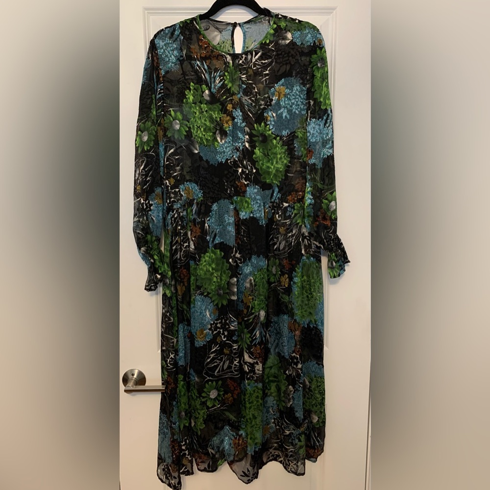 Floral sheer dress
